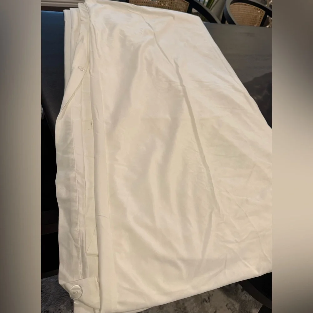 Z Gallerie Luxe Velvet Queen Duvet Cover Cloud White Excellent Condition